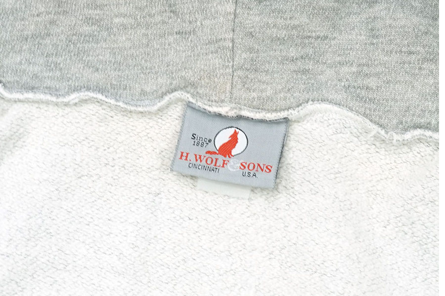 90's H.WOLF ＆SONS ''UCLA'' F/Zパーカー グレー 実寸(XL位) 