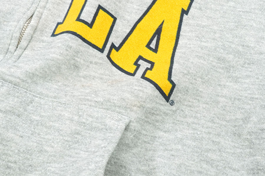 90's H.WOLF ＆SONS ''UCLA'' F/Zパーカー グレー 実寸(XL位) 