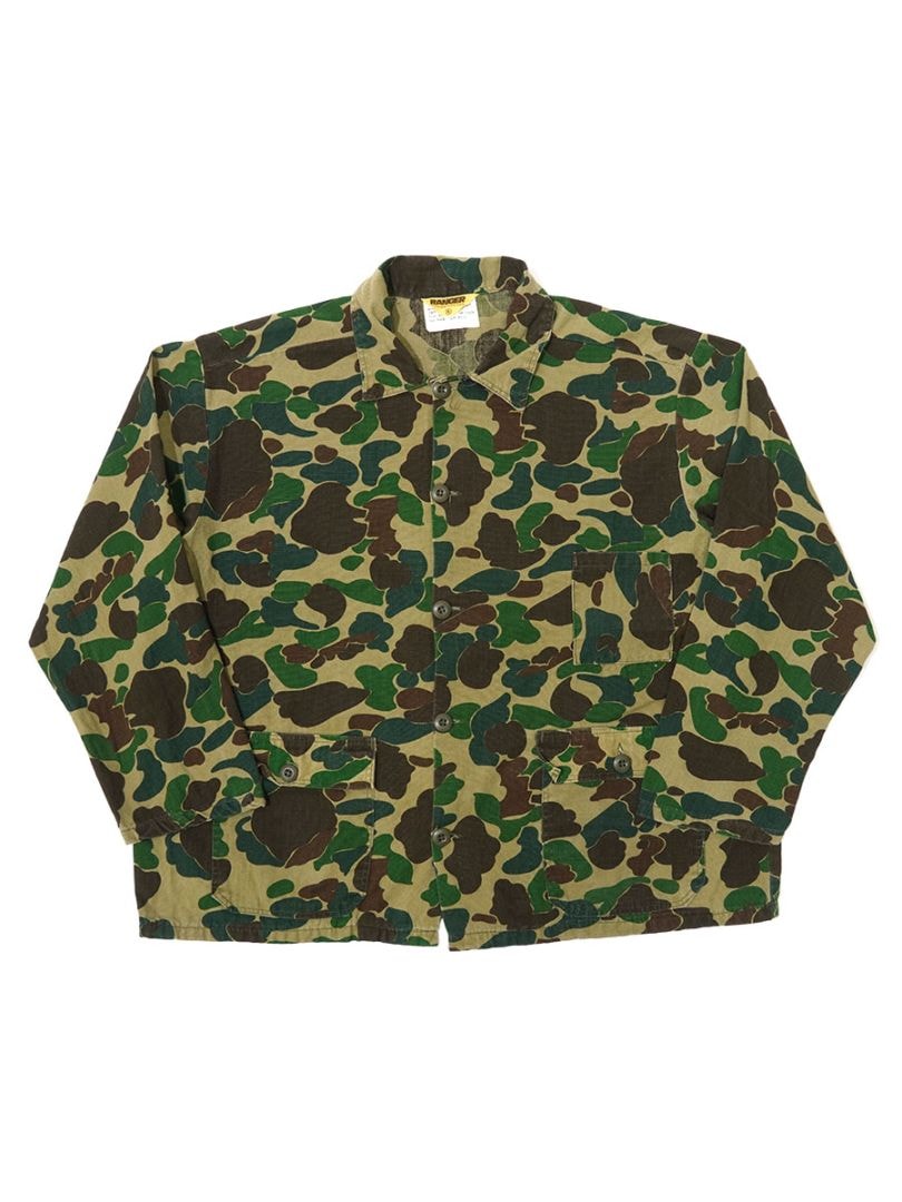 70's RANGER ダックハンターカモ ハンティングシャツジャケット 表記(XL) USA製 