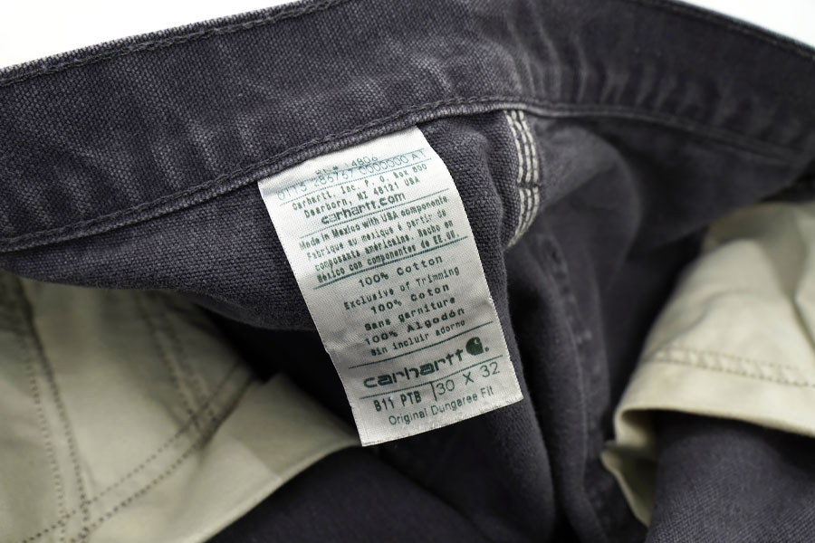 MEXICO製 カーハート ダックパンツ 薄鼠 表記(30x32)