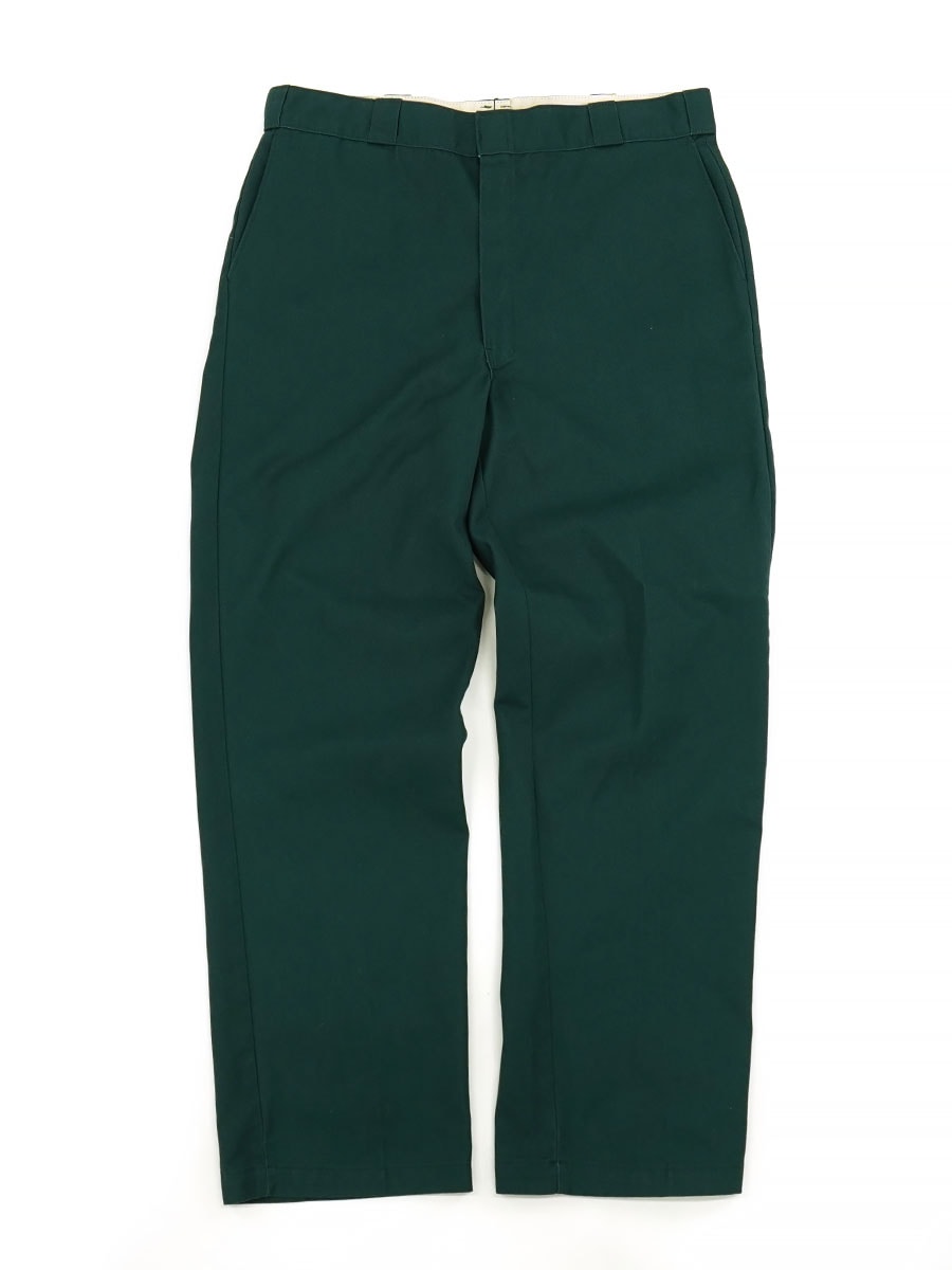 90'S DICKIES WORK PANTS GREEN (SIZE. W38 L32) MADE IN USA | NEW