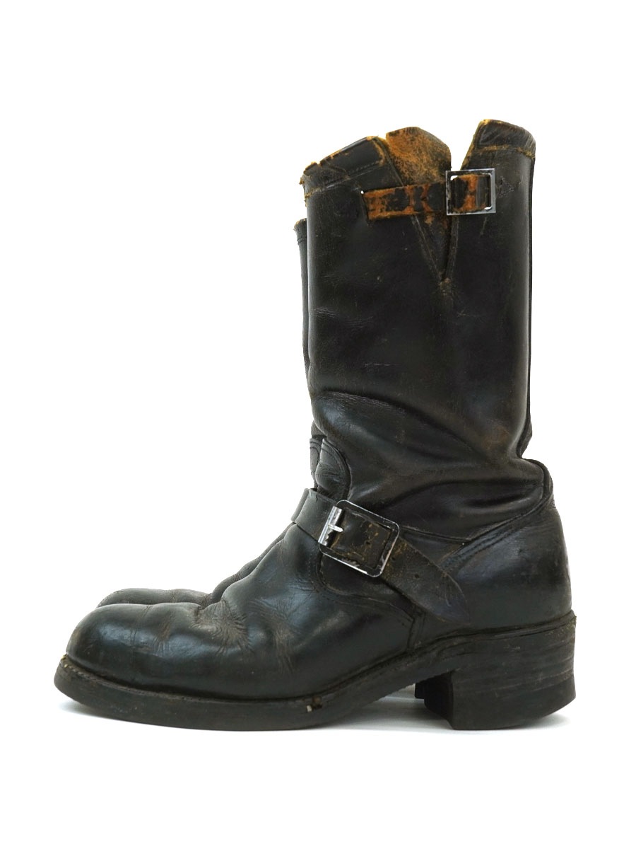 50's～ CHIPPEWA 縄タグ セパレートソール エンジニアブーツ ブラック