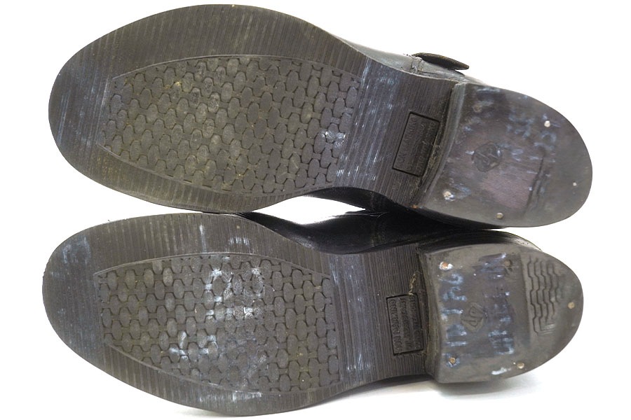 50's～ CHIPPEWA 縄タグ セパレートソール エンジニアブーツ ブラック 実寸(10位) 茶芯