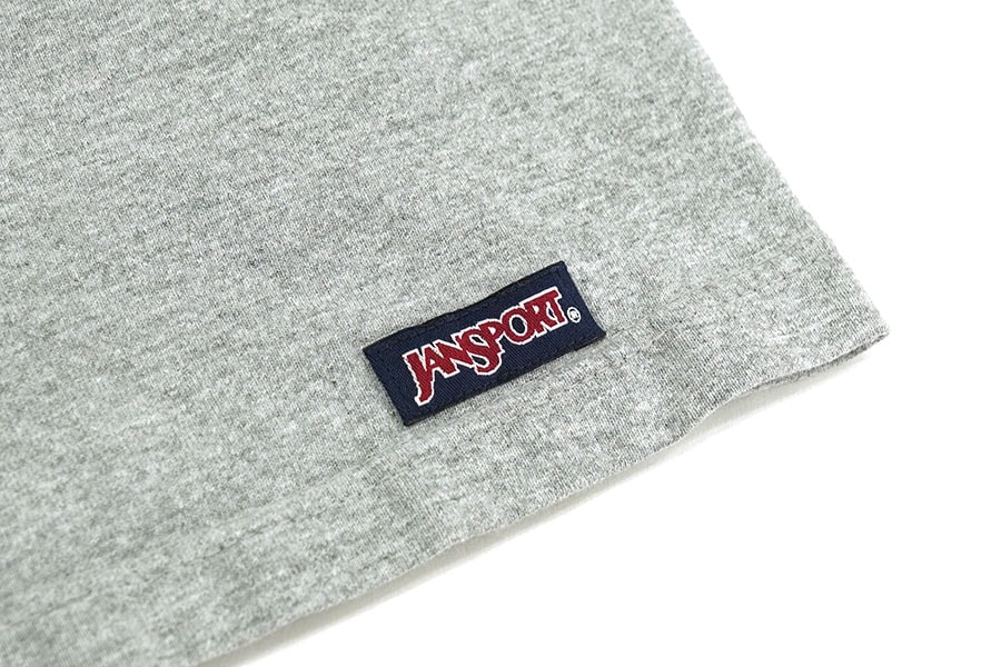 90's JANSPORT ''USNA'' 両面プリント ロングスリーブTシャツ グレー 表記(L) USA製
