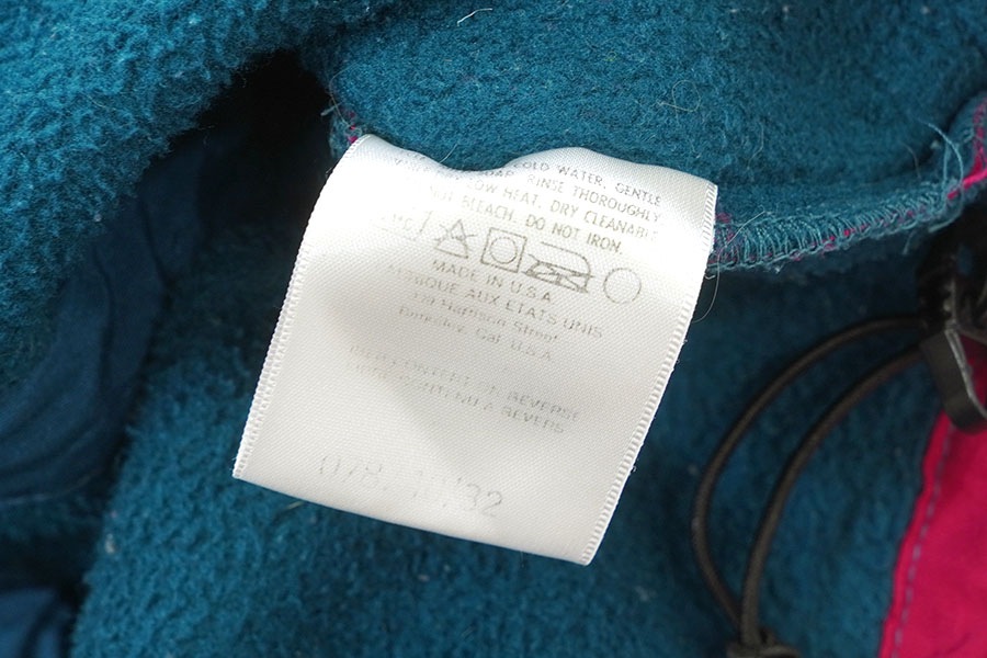 90's THE NORTH FACE RAGE 切り替え H/Z フリースジャケット 表記(L) USA製 