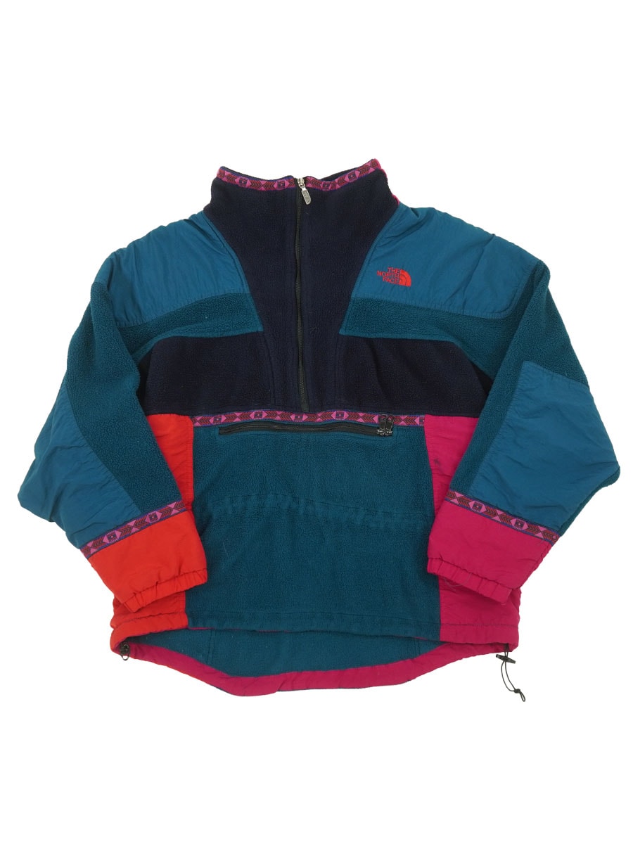 90's THE NORTH FACE RAGE 切り替え H/Z フリースジャケット 表記(L) USA製 