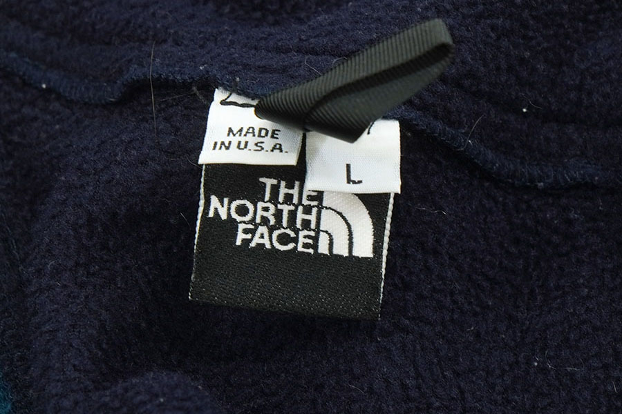 90's THE NORTH FACE RAGE 切り替え H/Z フリースジャケット 表記(L) USA製 
