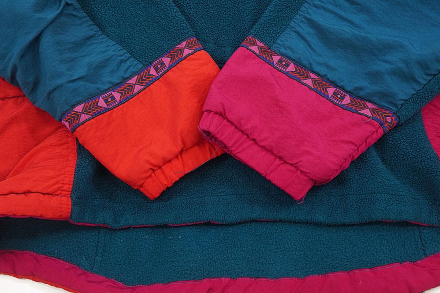 90's THE NORTH FACE RAGE 切り替え H/Z フリースジャケット 表記(L) USA製 