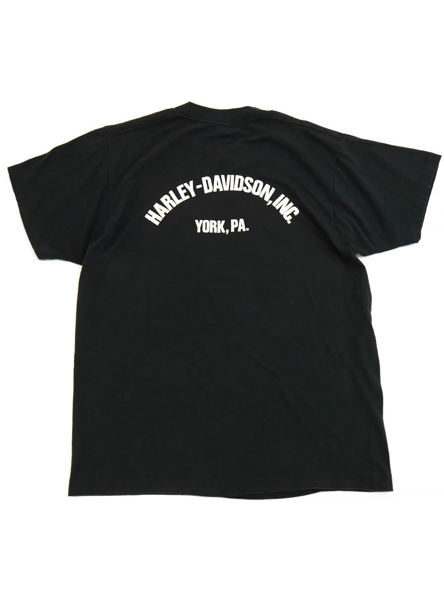 70's～ SCREEN STARS ハーレーダヴィッドソン 両面プリント Tシャツ 表記(L) 