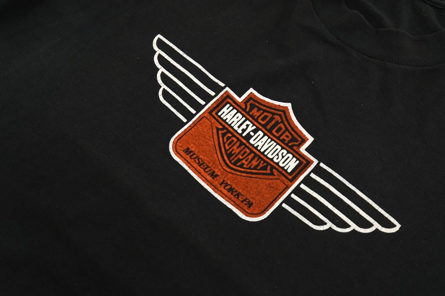 70's～ SCREEN STARS ハーレーダヴィッドソン 両面プリント Tシャツ 表記(L) 