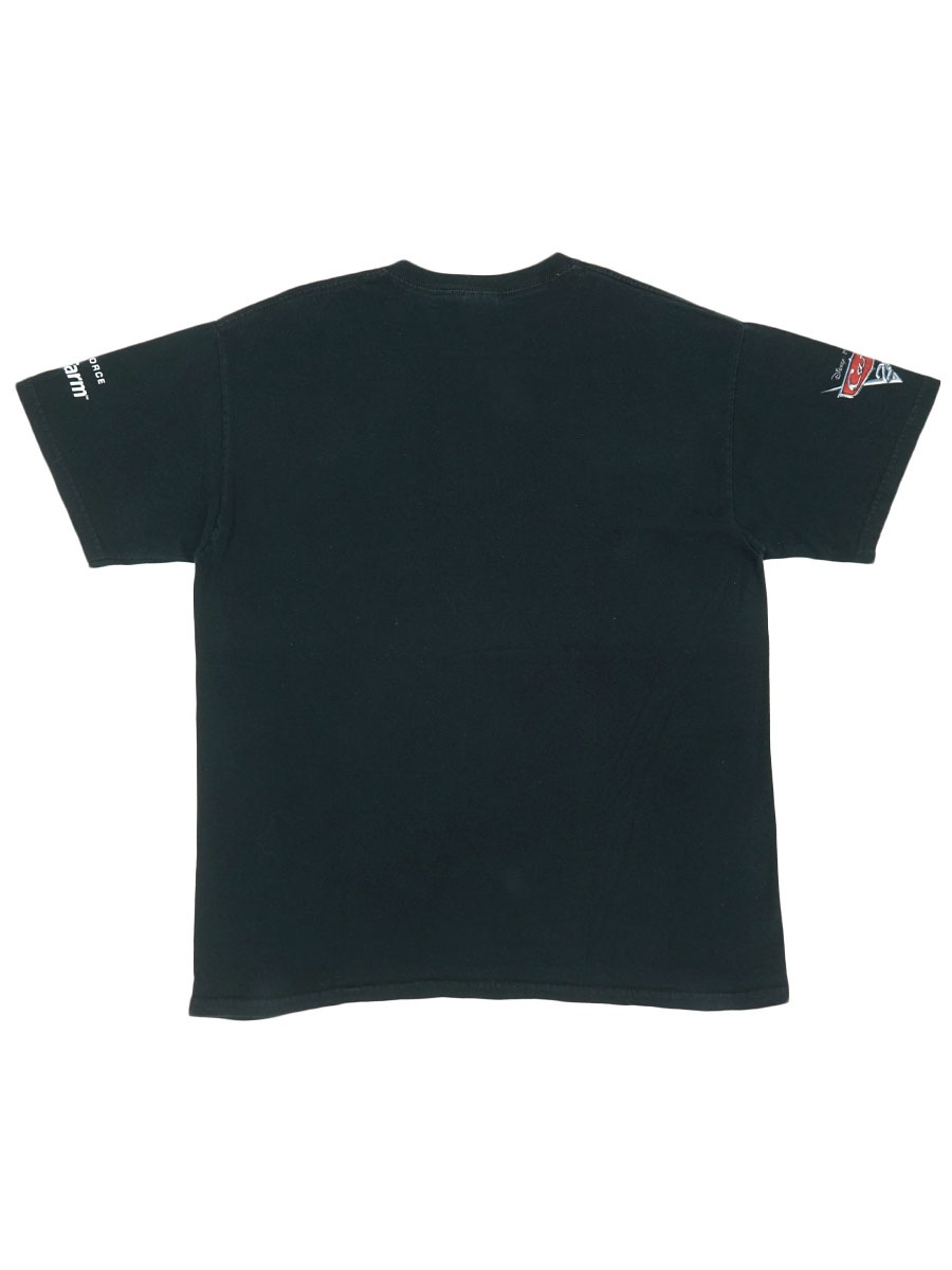 00's GILDAN ''カーズ2'' 両袖プリント入り Tシャツ ブラック 表記(L)