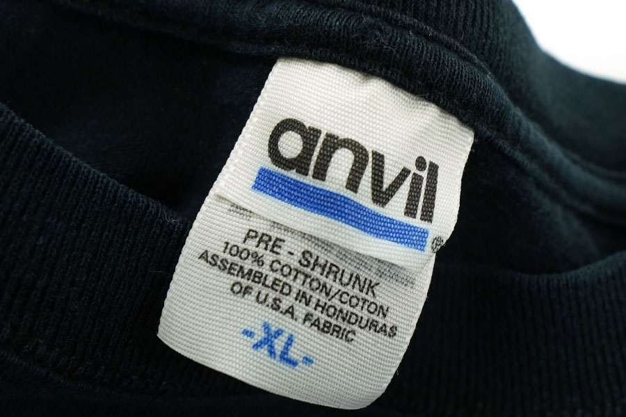 00's anvil ''エルム街の悪夢'' フレディ 両面プリント Tシャツ 表記(XL)