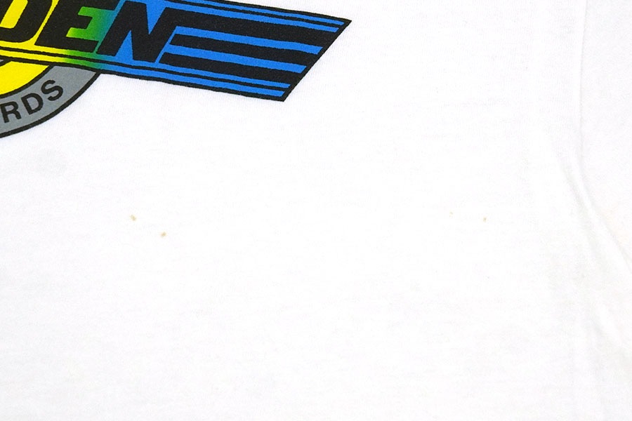 80's Stedman ''WALDEN'' 両面プリント ポケットTシャツ ホワイト 表記(XL) USA製