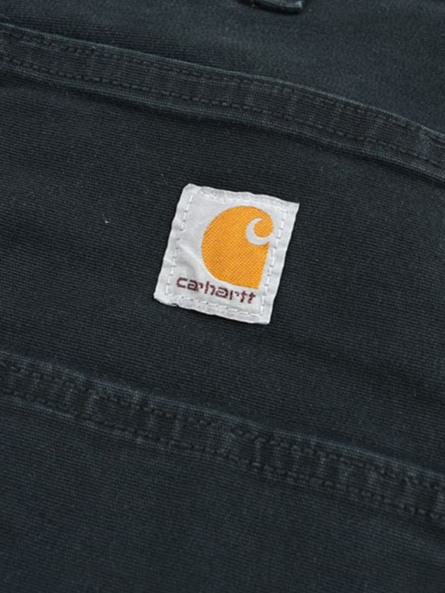 CARHARTT RELAXED FIT CANVAS WORK PANTS BLACK (SIZE.W34 L32)