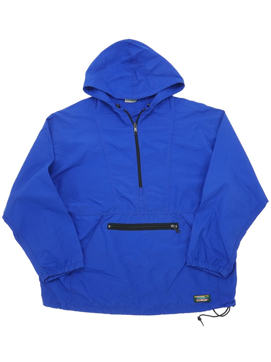 90's L.L.BEAN アノラックパーカ ブルー 実寸(XL位)
