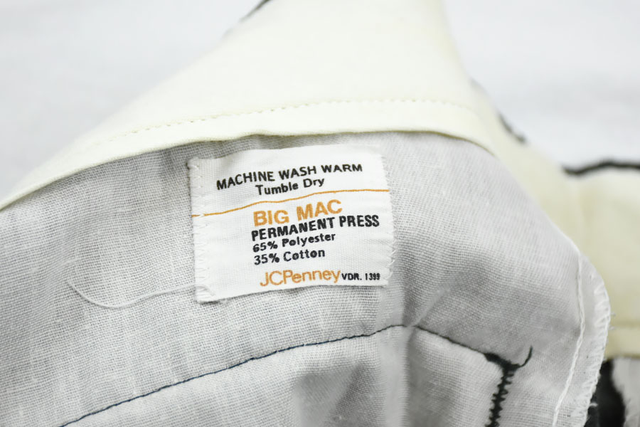 70's BIG MAC PERMANENT PRESS コーデュロイパンツ 実寸(35x28.5)