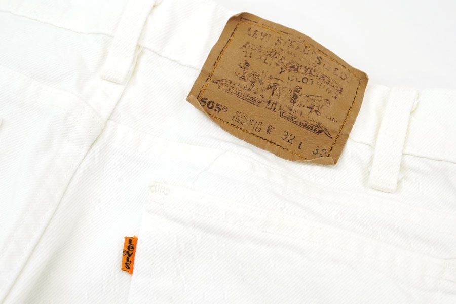 90'S LEVI'S 505 WHITE JEANS (SIZE.W32 L32) MADE IN USA