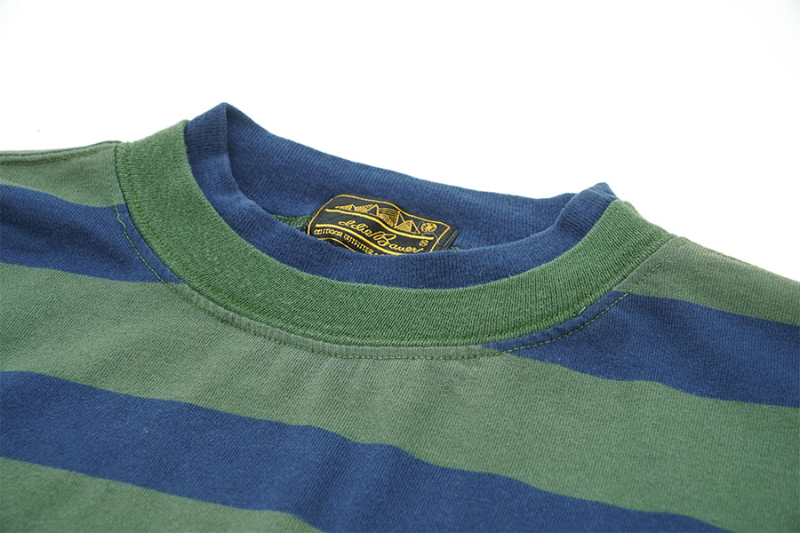 80's エディバウアー ボーダー柄 ロングスリーブTシャツ 表記(L) USA製