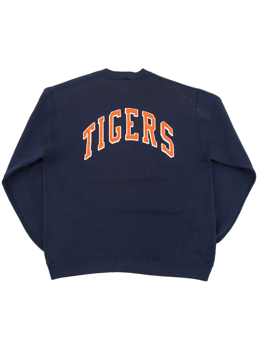 80's RUSSELL ATHLETIC ''AUBURN TIGERS'' 前Vスウェット 表記(L) USA製 両面プリント