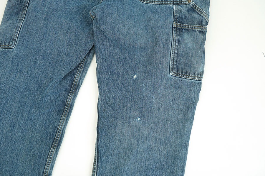 CARHARTT DOUBLE KNEE DENIM PAINTER PANTS DAMAGE！ (SIZE.W38 L30)