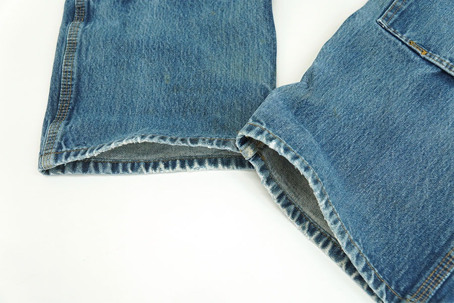 CARHARTT DOUBLE KNEE DENIM PAINTER PANTS DAMAGE！ (SIZE.W38 L30)