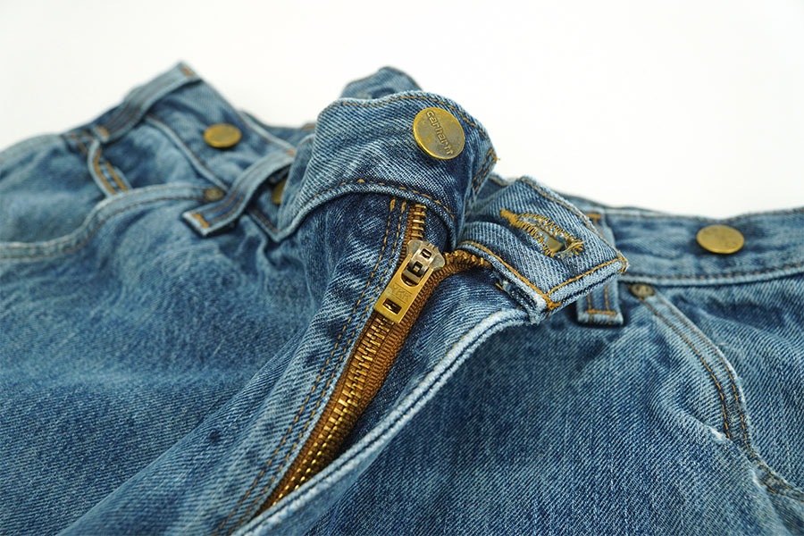 CARHARTT DOUBLE KNEE DENIM PAINTER PANTS DAMAGE！ (SIZE.W38 L30)