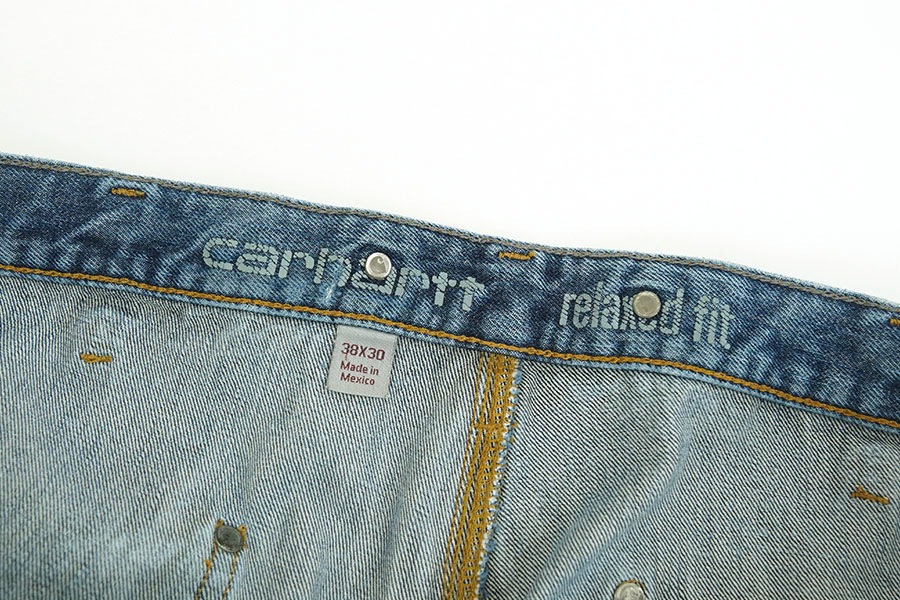 CARHARTT DOUBLE KNEE DENIM PAINTER PANTS DAMAGE！ (SIZE.W38 L30)