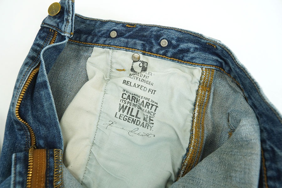 CARHARTT DOUBLE KNEE DENIM PAINTER PANTS DAMAGE！ (SIZE.W38 L30)