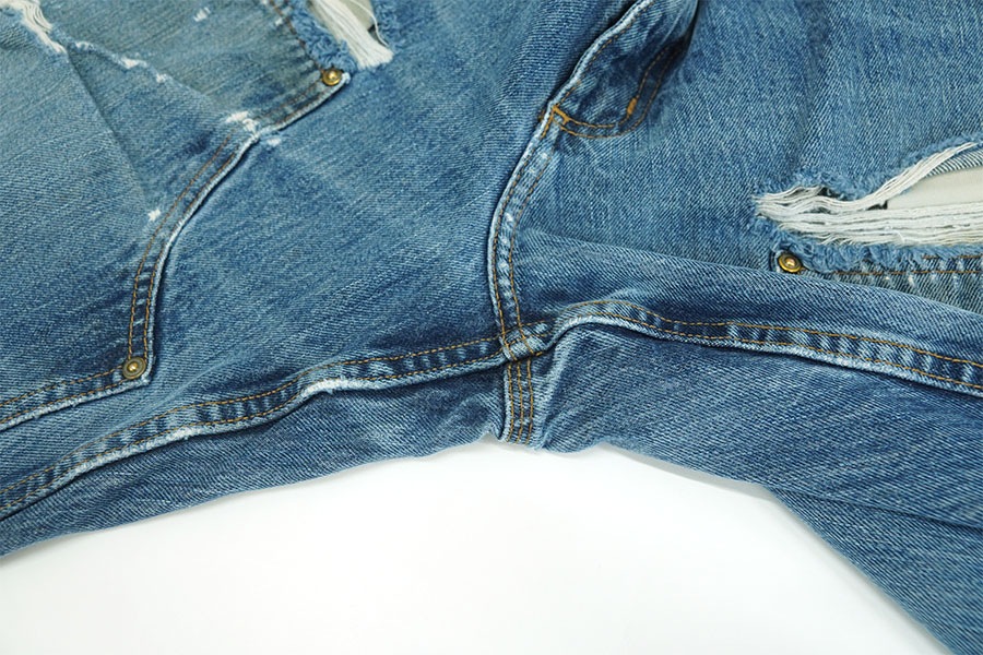 CARHARTT DOUBLE KNEE DENIM PAINTER PANTS DAMAGE！ (SIZE.W38 L30)