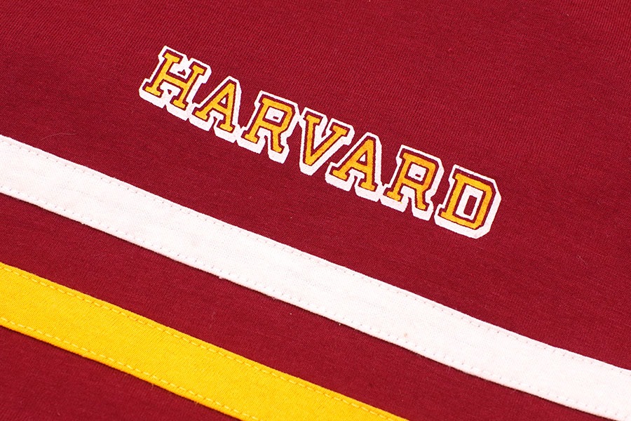 70'S CHAMPION ''HARVARD'' PRINT T SHIRT BURGUNDY (SIZE.X LARGE)