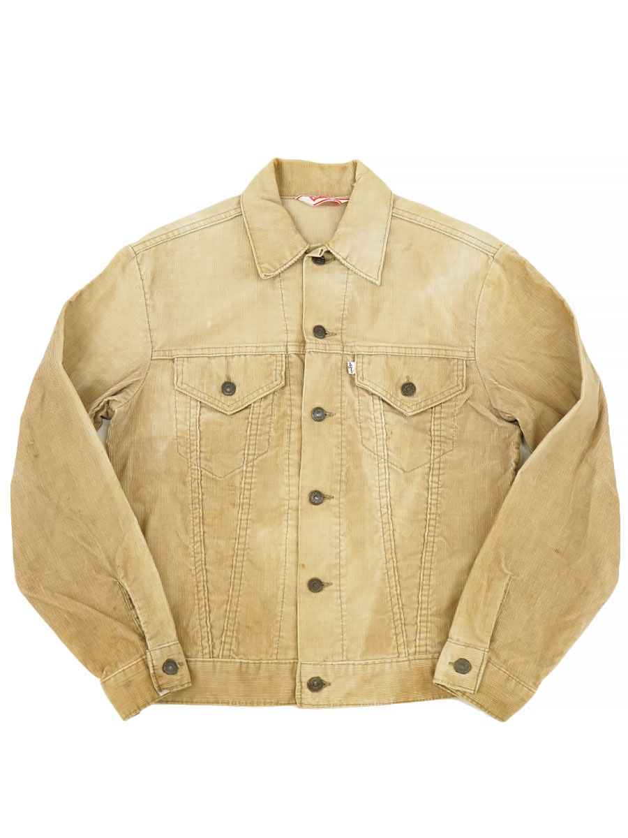 70's Levi's 70505 3rd型 コーデュロイジャケット ベージュ サンフェード 表記(38)