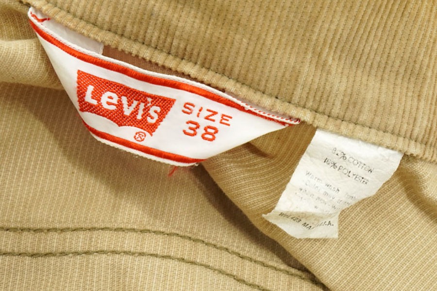 70's Levi's 70505 3rd型 コーデュロイジャケット ベージュ サンフェード 表記(38)