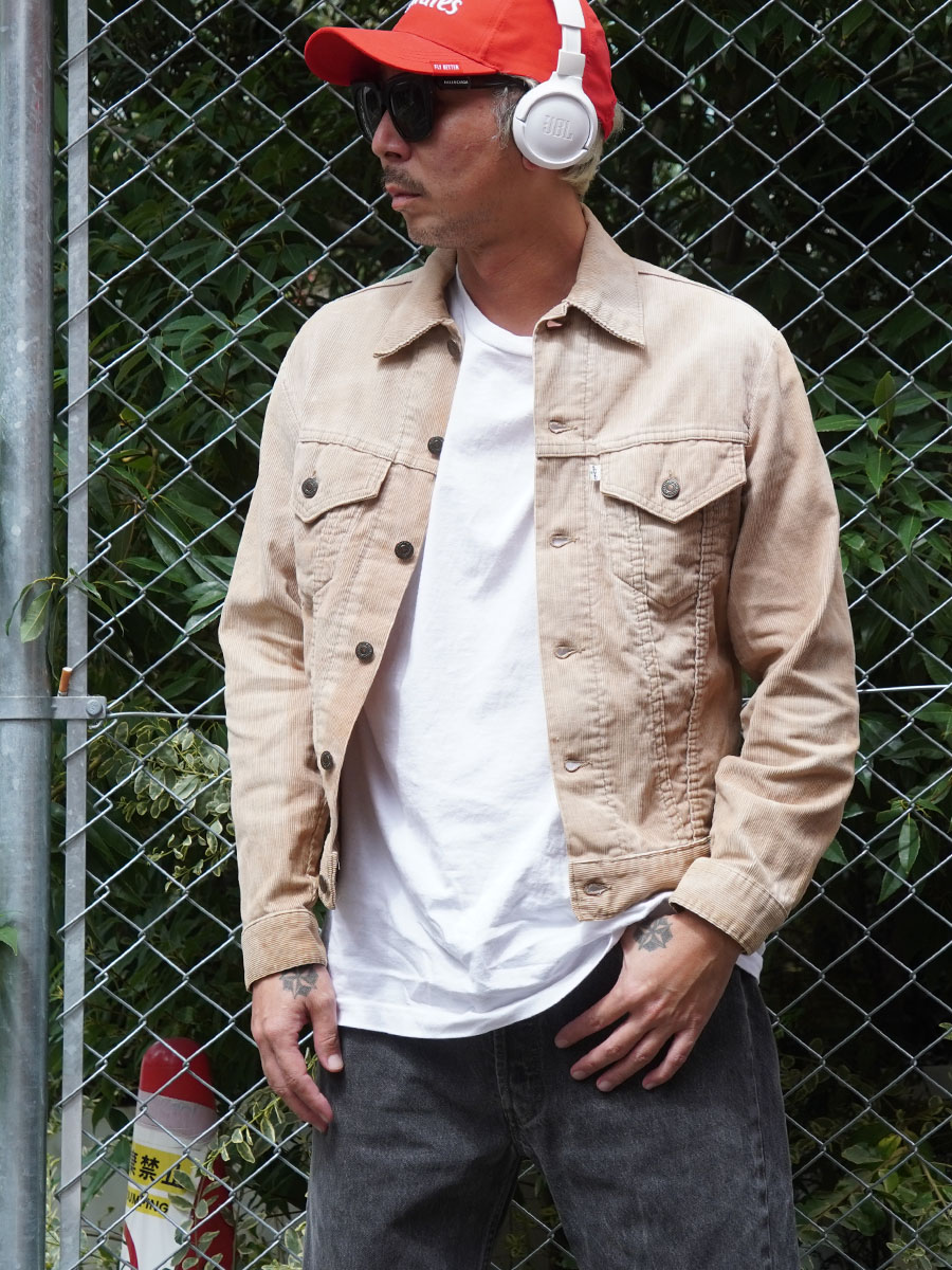 70's Levi's 70505 3rd型 コーデュロイジャケット ベージュ サンフェード 表記(38)