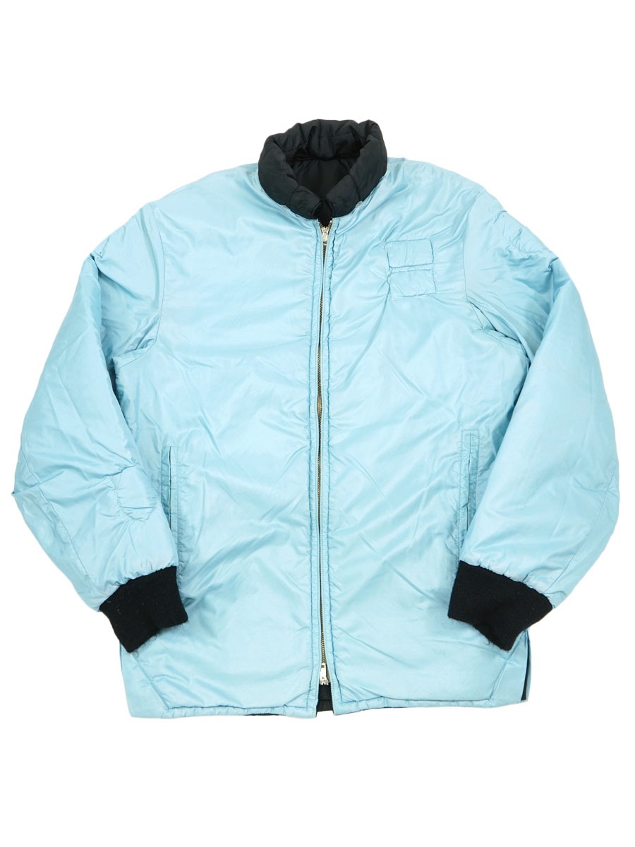 60's Roffe Rene inc. リバーシブル フード付き キルティングジャケット ブラック 実寸(L位) パッチ付き