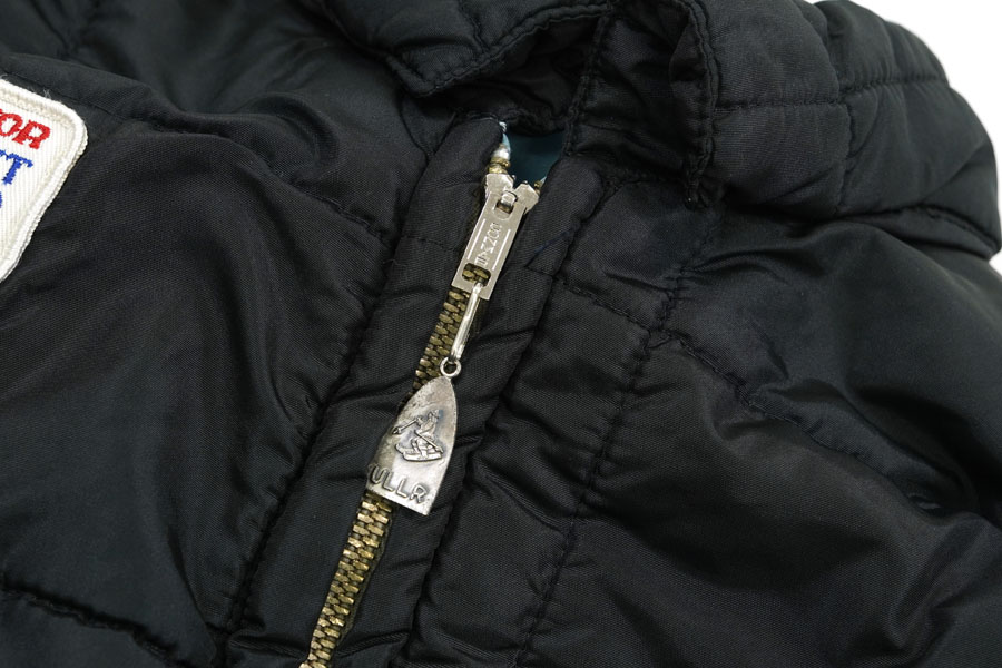 60's Roffe Rene inc. リバーシブル フード付き キルティングジャケット ブラック 実寸(L位) パッチ付き