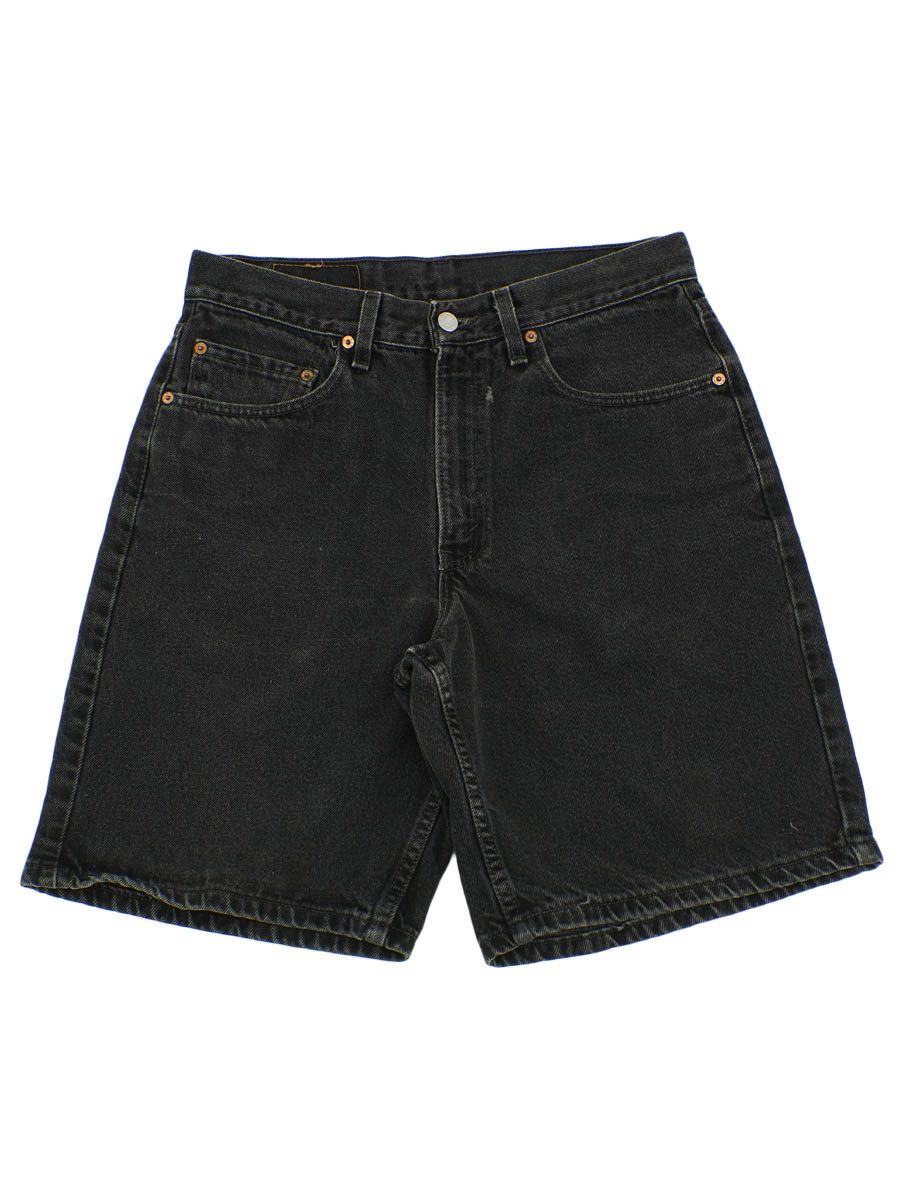 90'S LEVI'S 550 BLACK DENIM SHORTS (SIZE.W32 L00) MADE IN USA