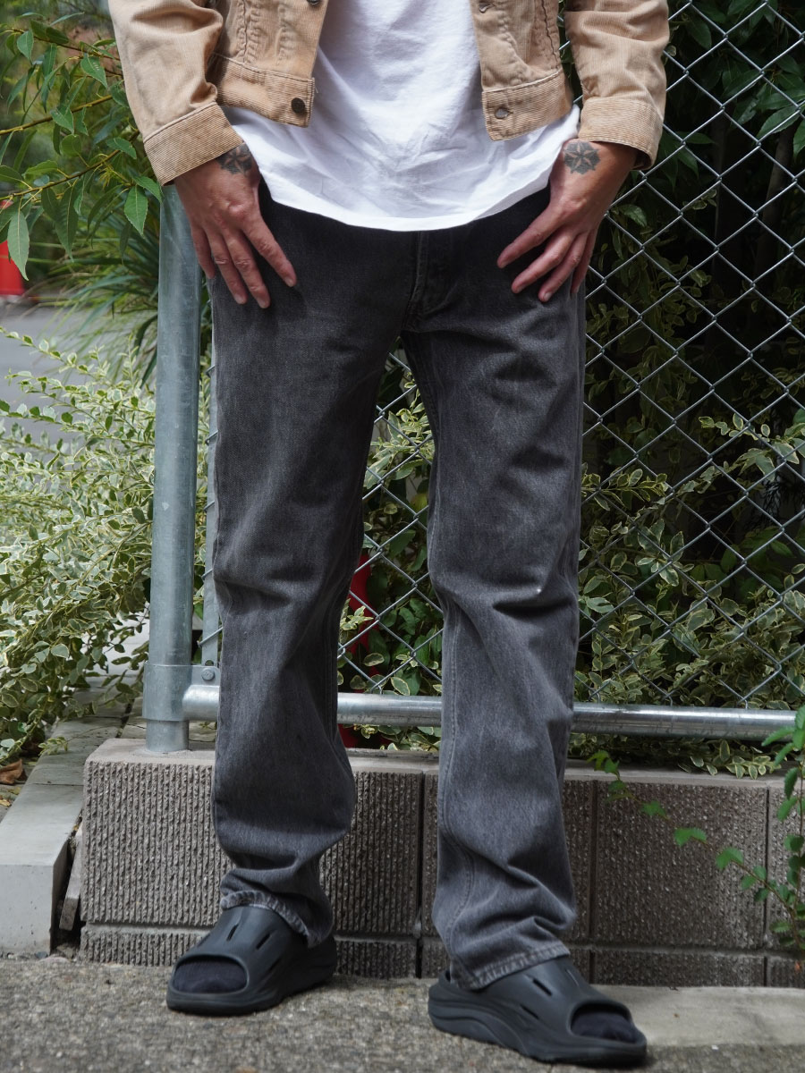 90's LEVI'S 501 先染めブラック デニムパンツ 表記(W36 L32) USA製