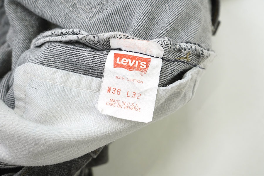 90's LEVI'S 501 先染めブラック デニムパンツ 表記(W36 L32) USA製