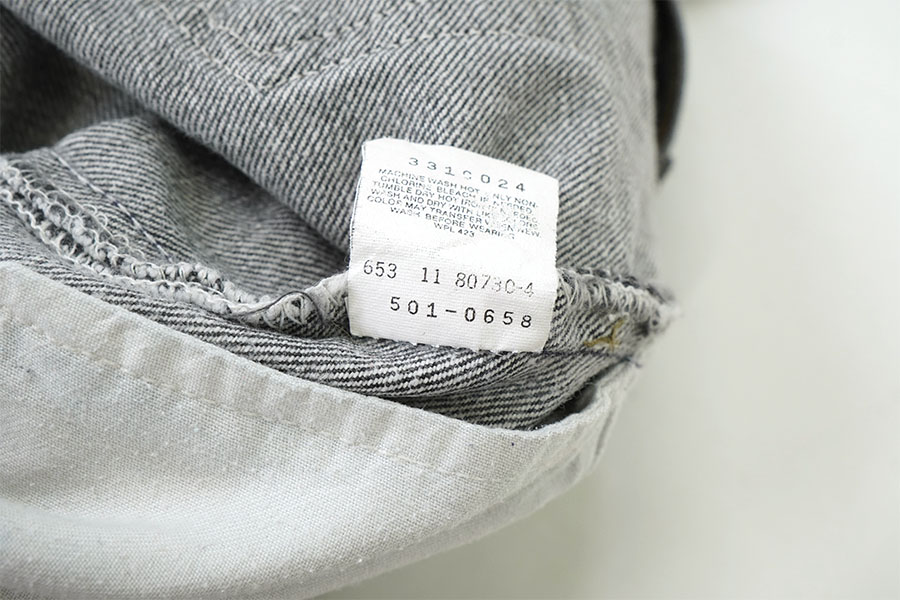 90's LEVI'S 501 先染めブラック デニムパンツ 表記(W36 L32) USA製