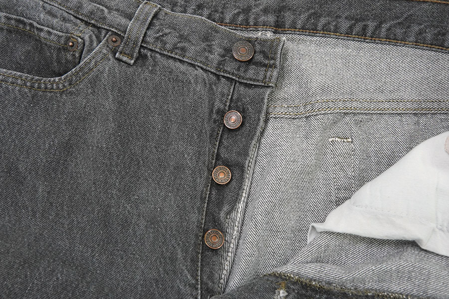 90's LEVI'S 501 先染めブラック デニムパンツ 表記(W36 L32) USA製