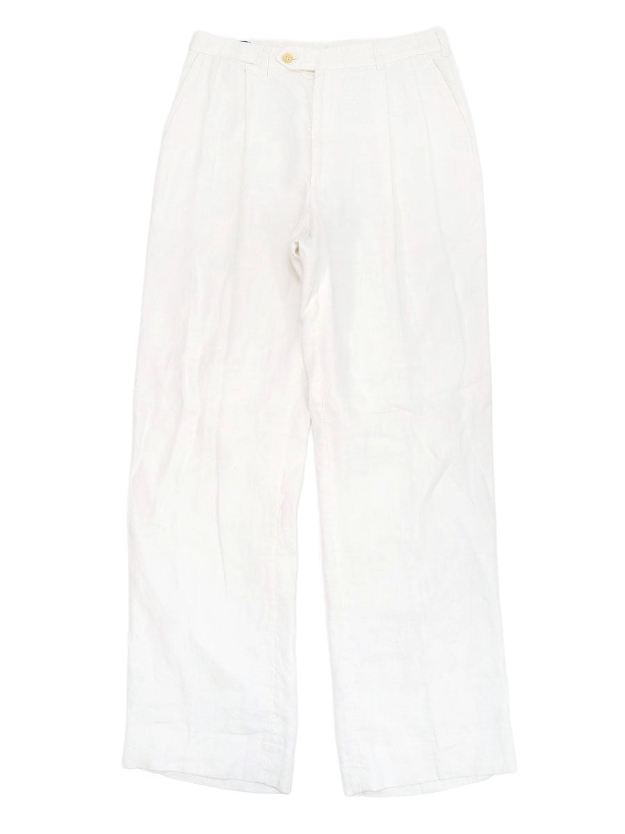 80'S RALPH LAUREN LINEN SLACKS (APPROX.W31 L32)