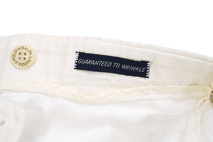 80'S RALPH LAUREN LINEN SLACKS (APPROX.W31 L32)