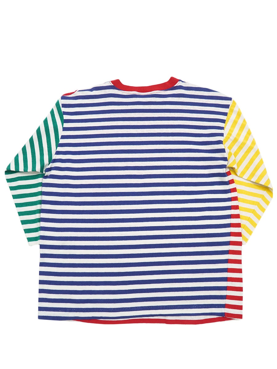90's SUNBELT Sportswear クレイジーカラー ボーダー柄 ロングスリーブTシャツ 表記(ONE SIZE) USA製