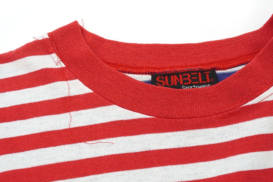 90's SUNBELT Sportswear クレイジーカラー ボーダー柄 ロングスリーブTシャツ 表記(ONE SIZE) USA製