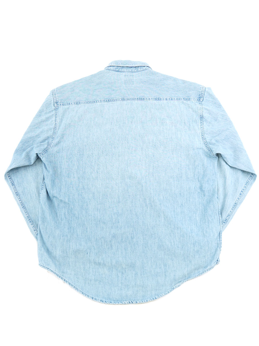 アルマーニ　デニム　ダンガリー　シャツ　男女兼用　32　B98　S　XS 90S ARMANI JEANS デニムシャツ アルマーニ XL - メルカリ
