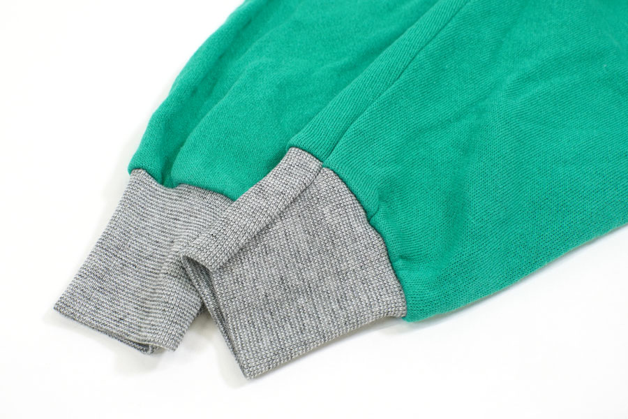 70's～ 2トーン切り替え 無地 ラグランスウェット グレー 実寸(M位)