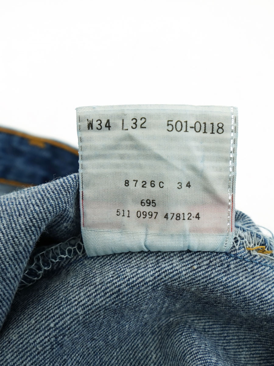 90's LEVI'S 501 デニムパンツ 濃青 表記(W34 L32) USA製