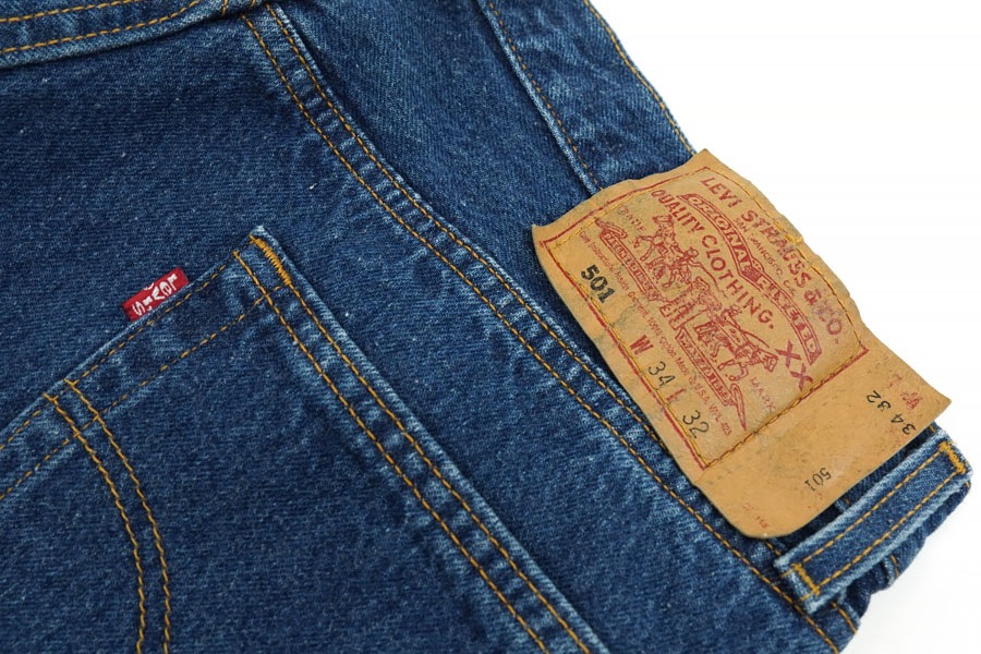 90's LEVI'S 501 デニムパンツ 濃青 表記(W34 L32) USA製