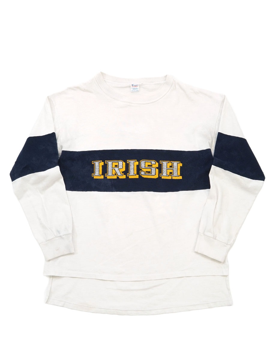 80'S CHAMPION ''IRISH'' LONG SLEEVE T SHIRT (SIZE.X LARGE) MADE IN USA
