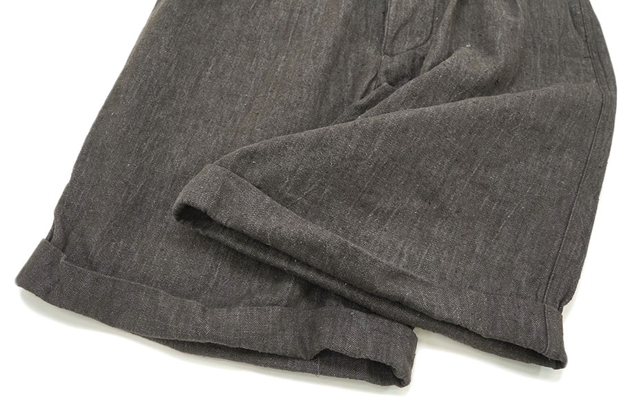 80's GIORGIO ARMANI 2タック コットンリネンショーツ 表記(W34)